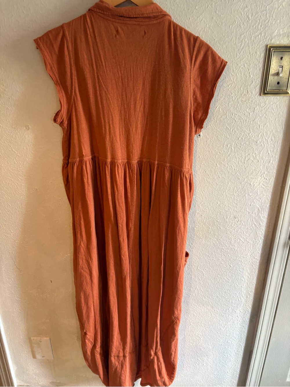 Free People Rust Orange Midi Dress - Picture 3 of 6